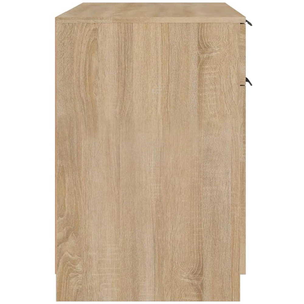 vidaXL Single Door Single Drawer Computer Desk Sonoma Oak Image 5