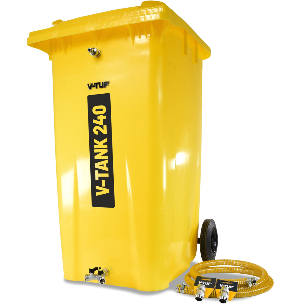 V-TUF Yellow Pressure Washer Bowser Tank 240L Image 1