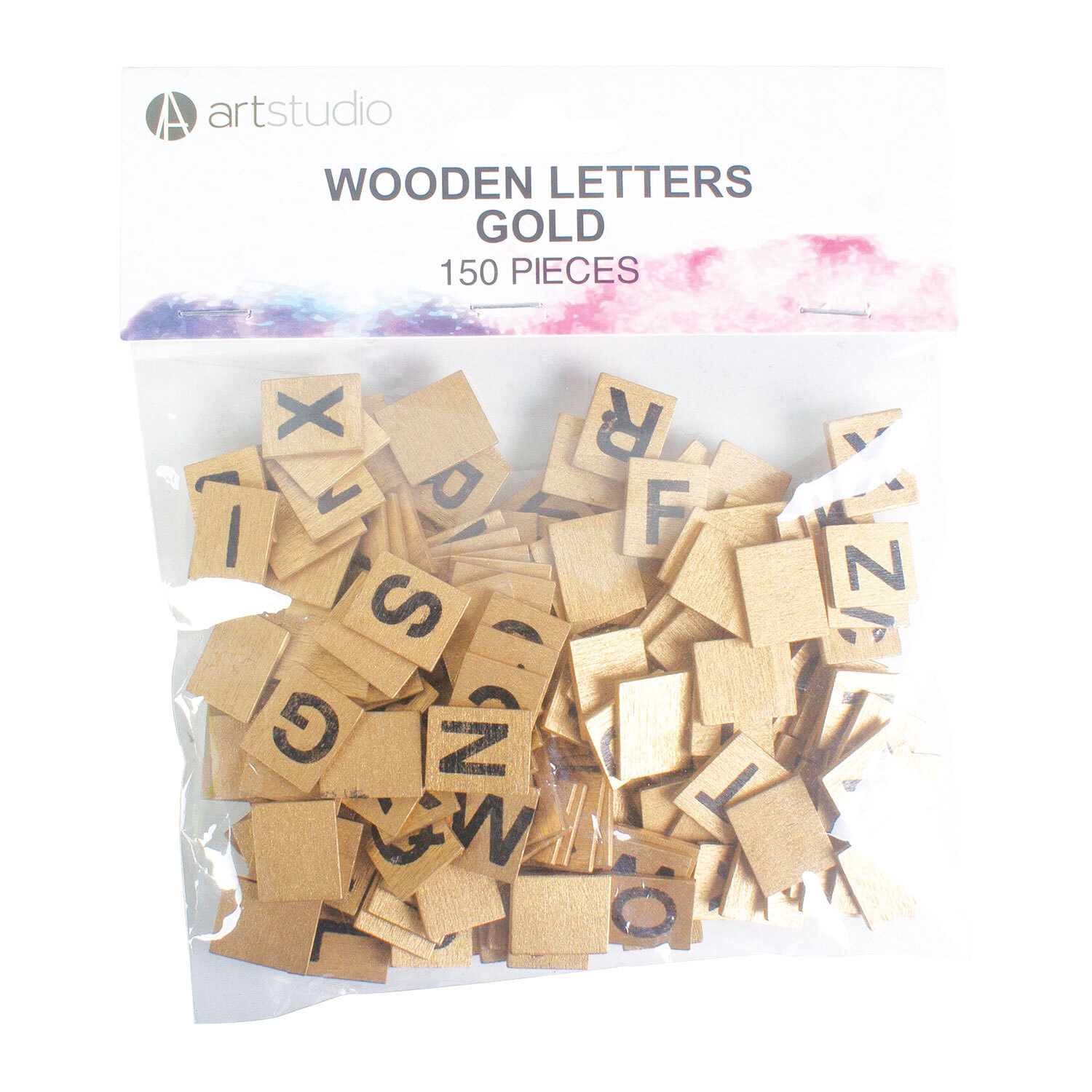 Wooden Letters Gold Image