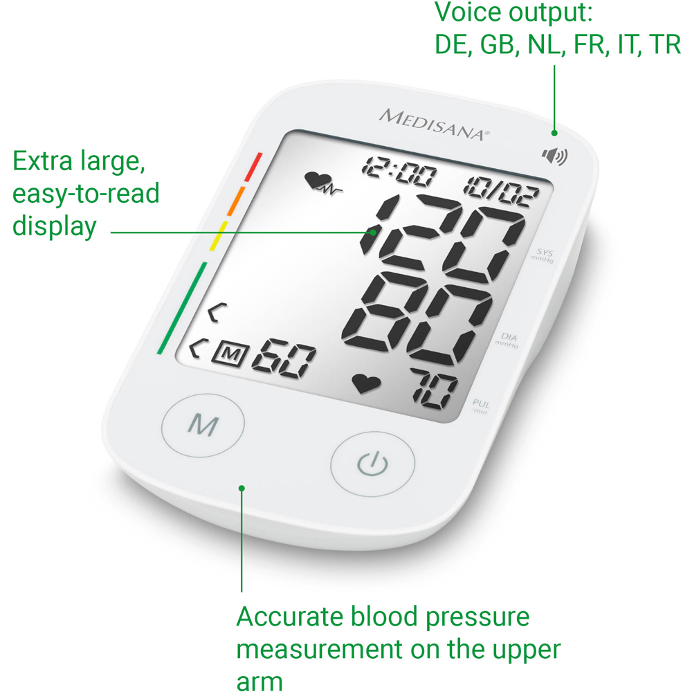 Medisana BU 535 Voice Upper Arm Blood Pressure Monitor Image 5