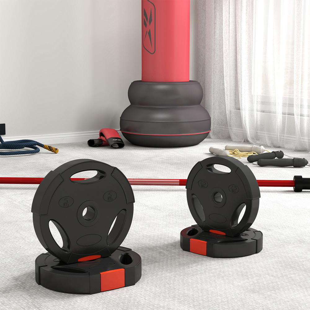 SPORTNOW Black Weight Plates Set 4 Pack Image 3