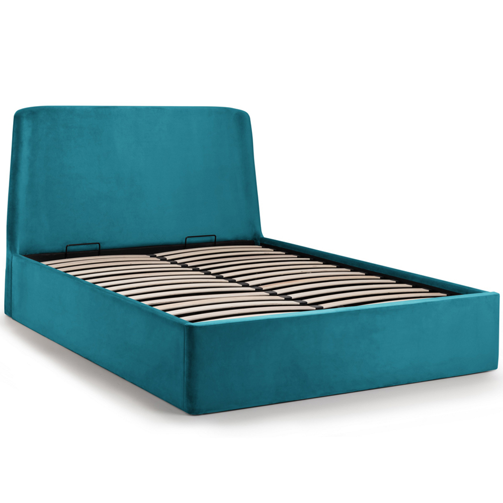 Julian Bowen Frida Double Teal Storage Ottoman Bed Image 2