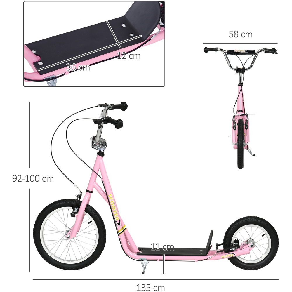 Tommy Toys Pink Dual Brakes Kids Scooter Image 5