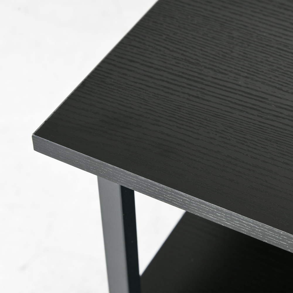 HOMCOM Black Mobile Printer Stand with Printer Storage Image 3