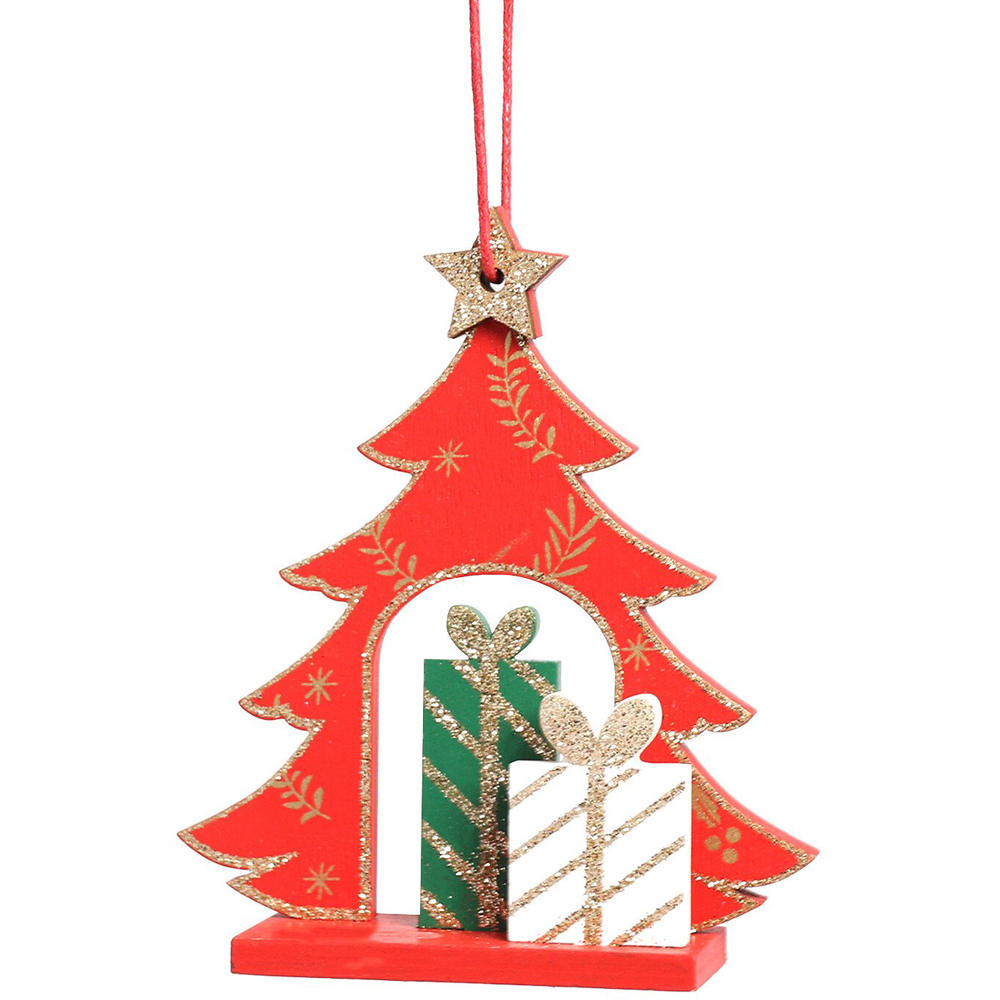 Tree With Presents Hanging Decoration Image 3