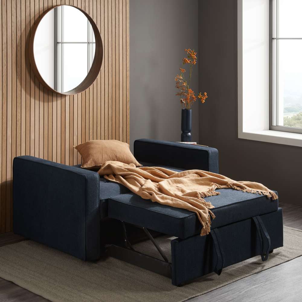 Birlea Otto 2 Seater Navy Blue Sofa Bed Image 5