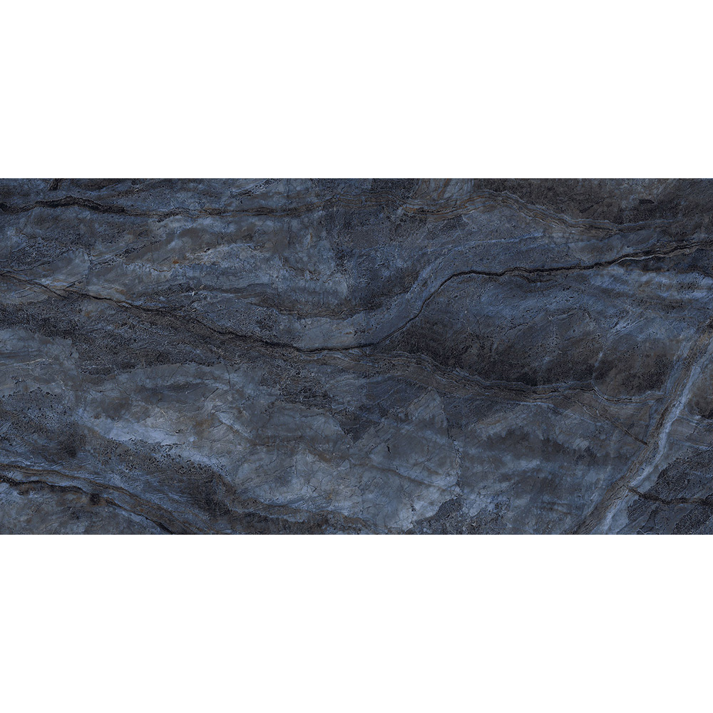 Top Ceramics Blue Marble Effect High Gloss Porcelain Wall Tile 1200 x 600mm Image 5