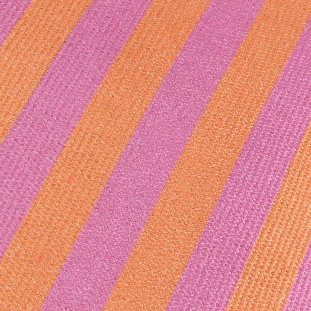 furn. Deck Stripe Orange Woven Polyester Filled Outdoor Cushion 59 x 59cm Image 5