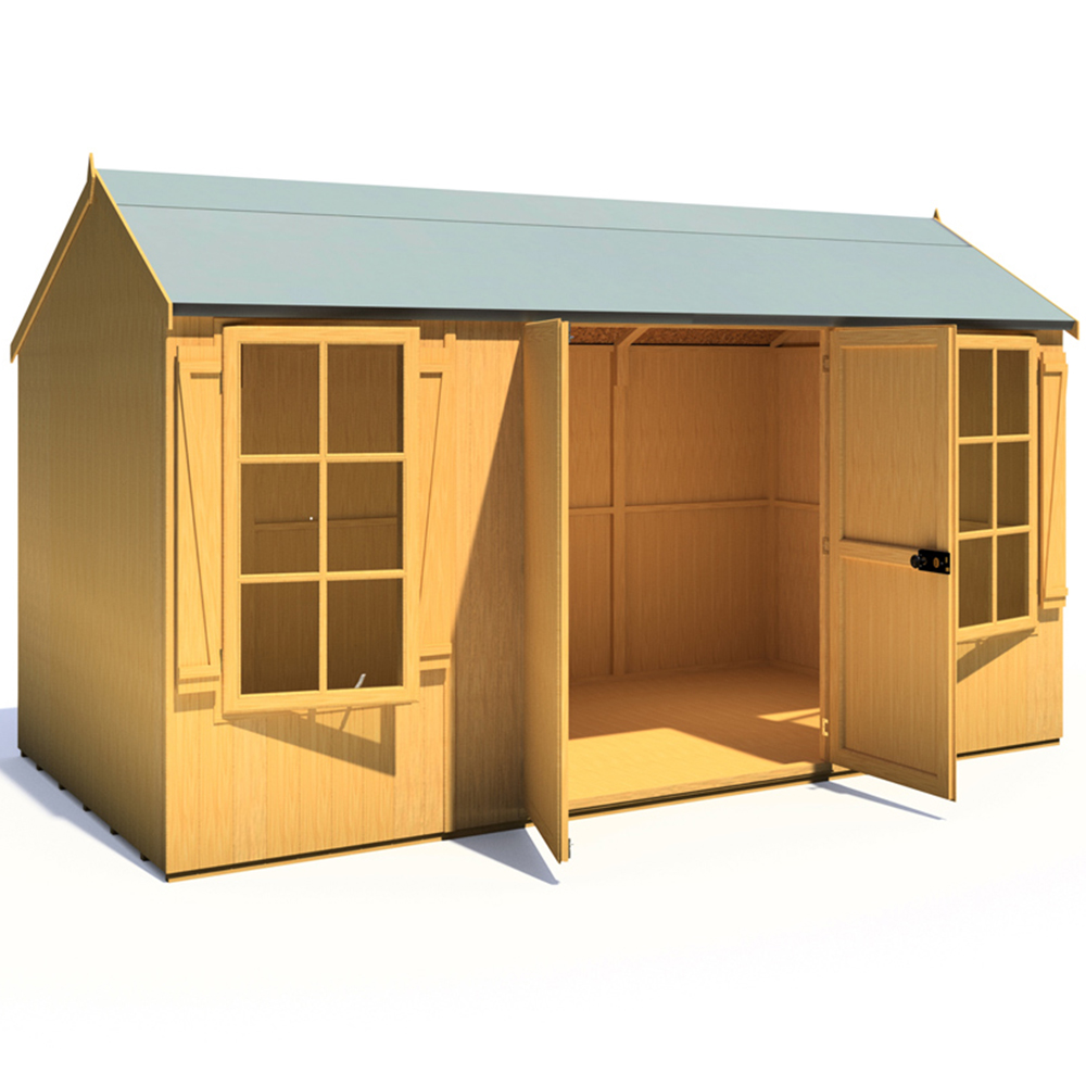 Shire 13 x 7ft Pressure Treated Holt Apex Garden Shed Image 3