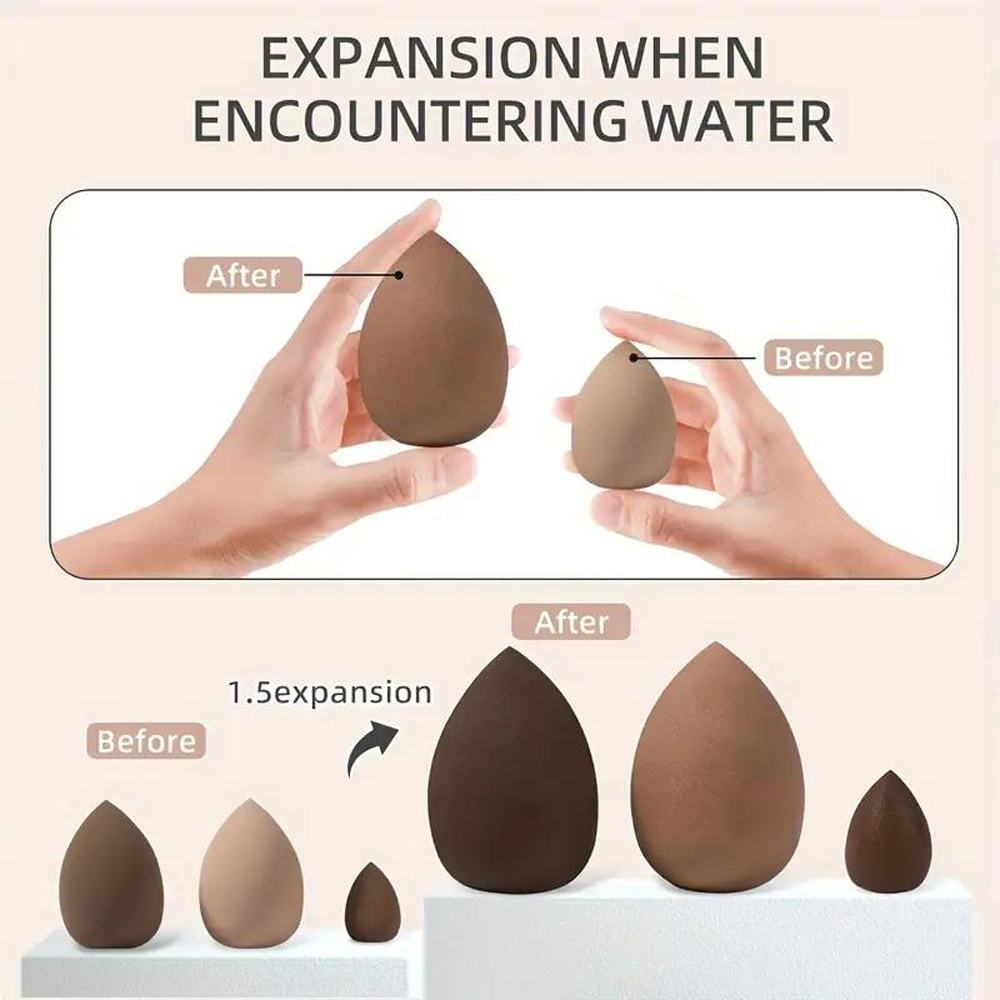 Dyzi Brown 40 Piece Complete Makeup Brush and Beauty Blender Set Image 3