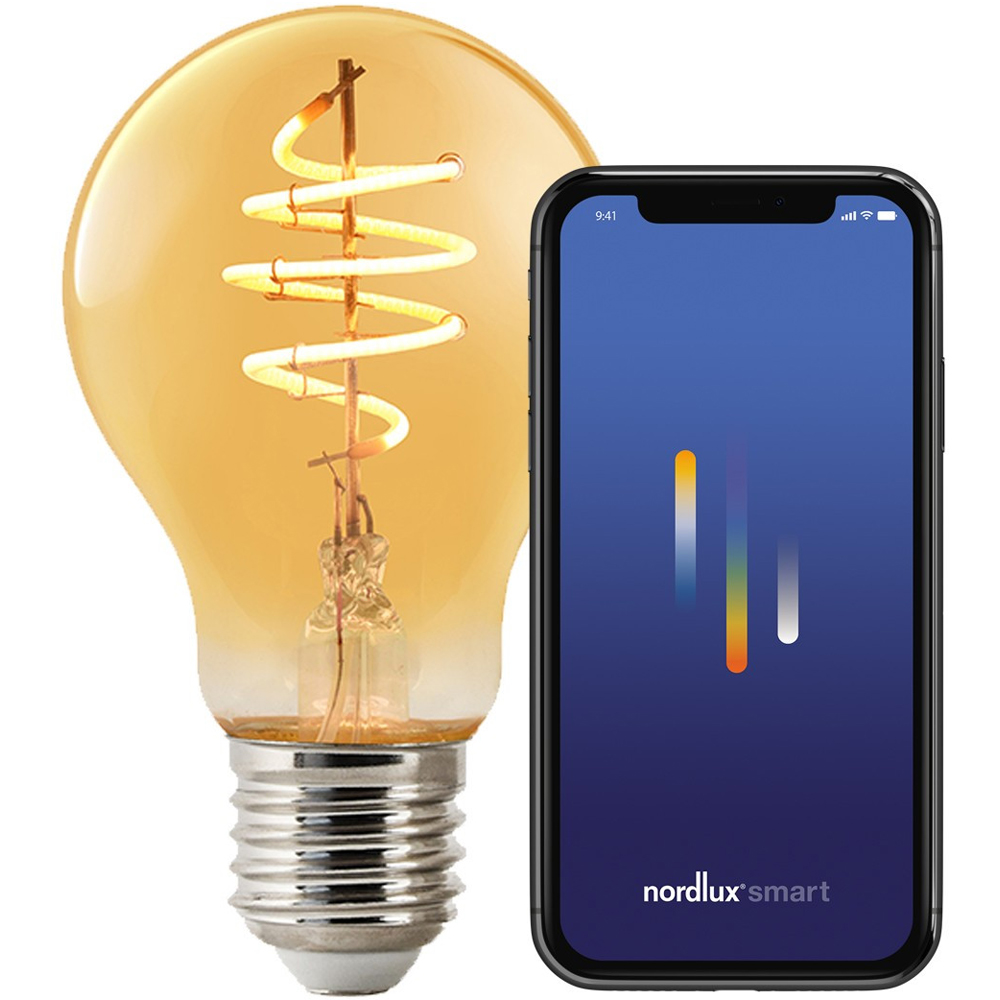 Nordlux Smart Deco A60 E27 380 Lumen Amber Light Bulb Image 2