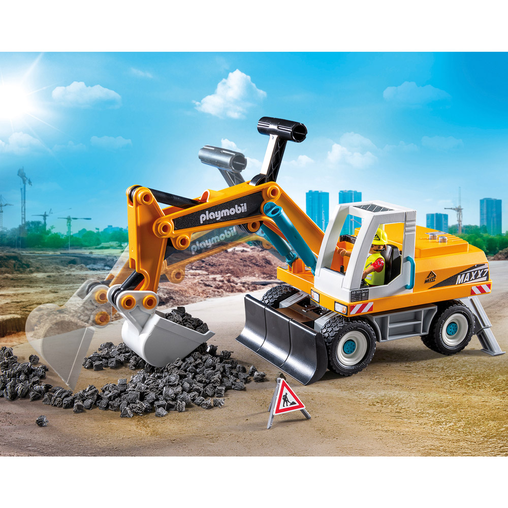 Playmobil Action Heroes Large Excavator Playset Image 8