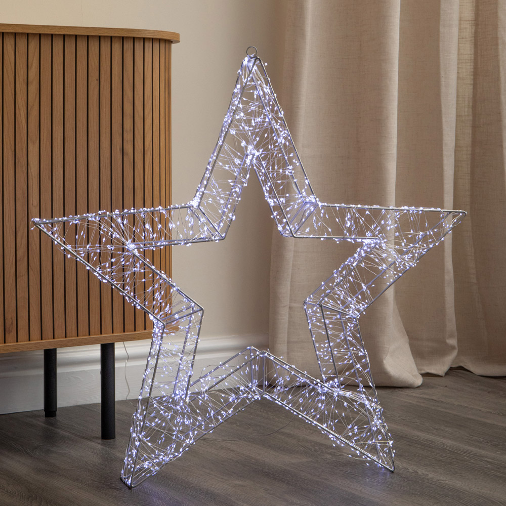 Samuel Alexander 2400 Cool White LED Light-Up Christmas Galaxy Star 78cm Image 5