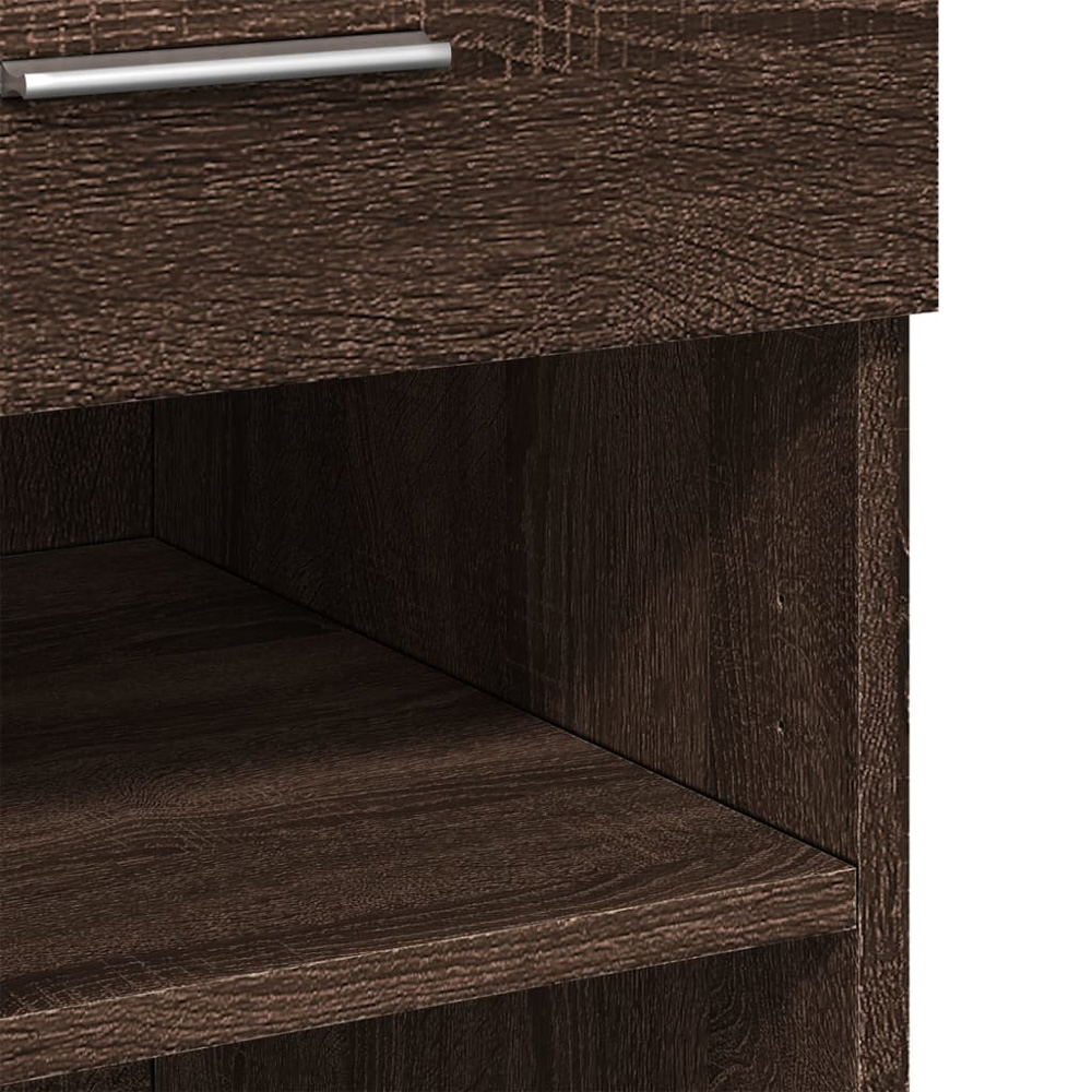 vidaXL 4 Drawer 6 Shelf Brown Oak Highboard Image 8