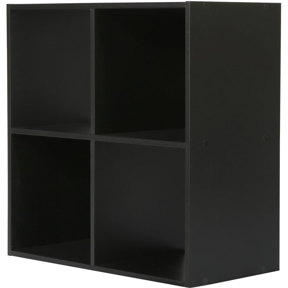 Jane 4 Shelf Black Cube Storage Unit Image 2