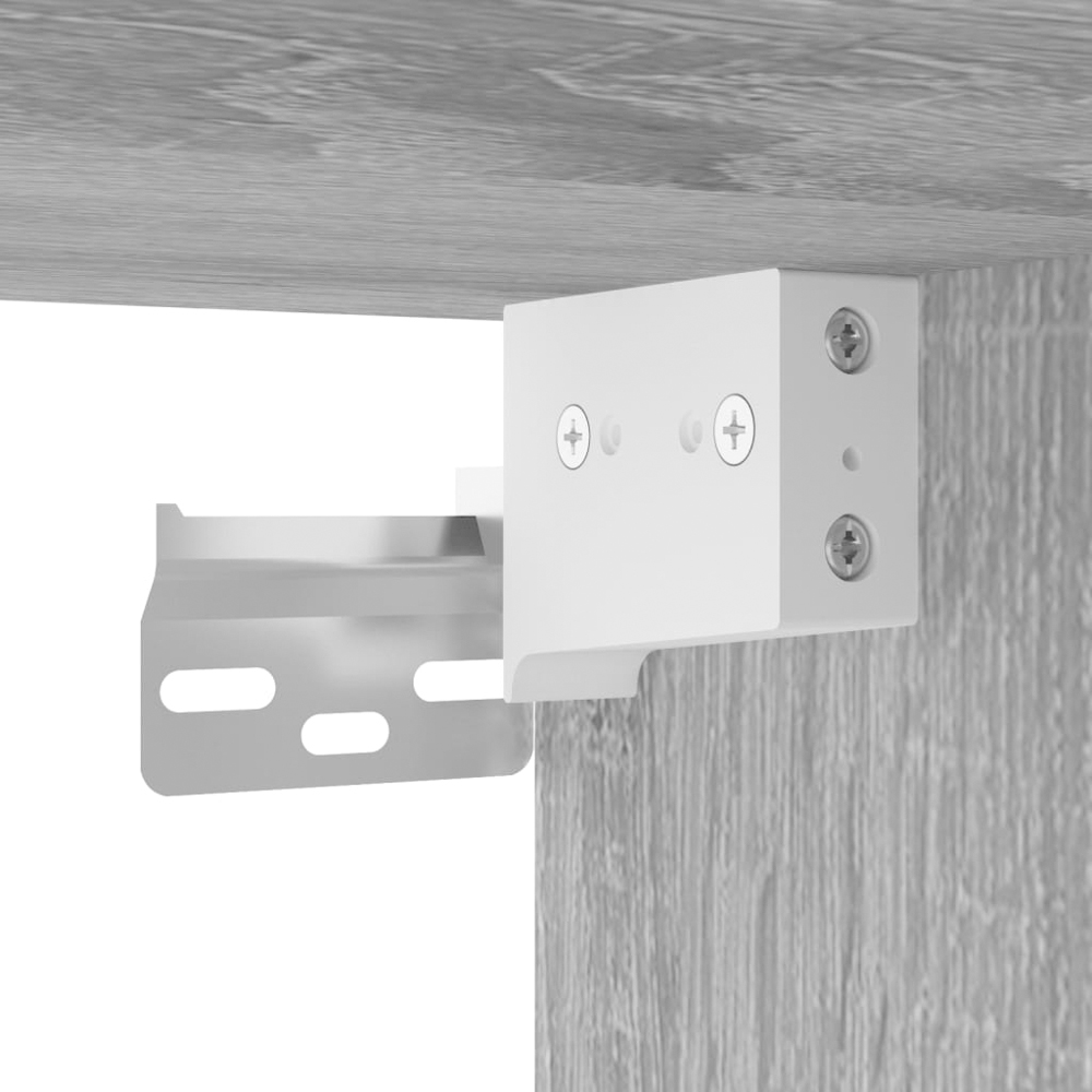 vidaXL 3 Door 3 Drawer Grey Sonoma Highboard Image 9
