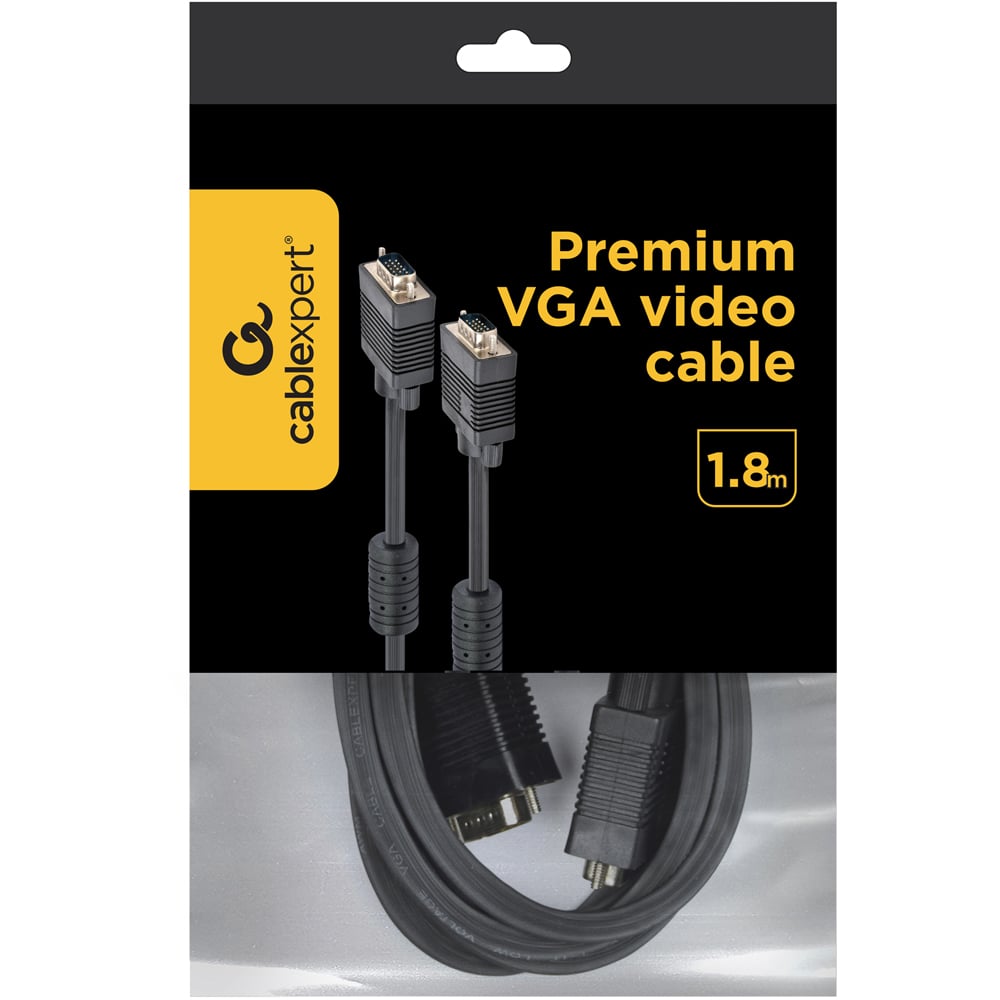 Cablexpert 1.8m Premium Dual Shielded VGA Cable with Ferrite Cores Image 3