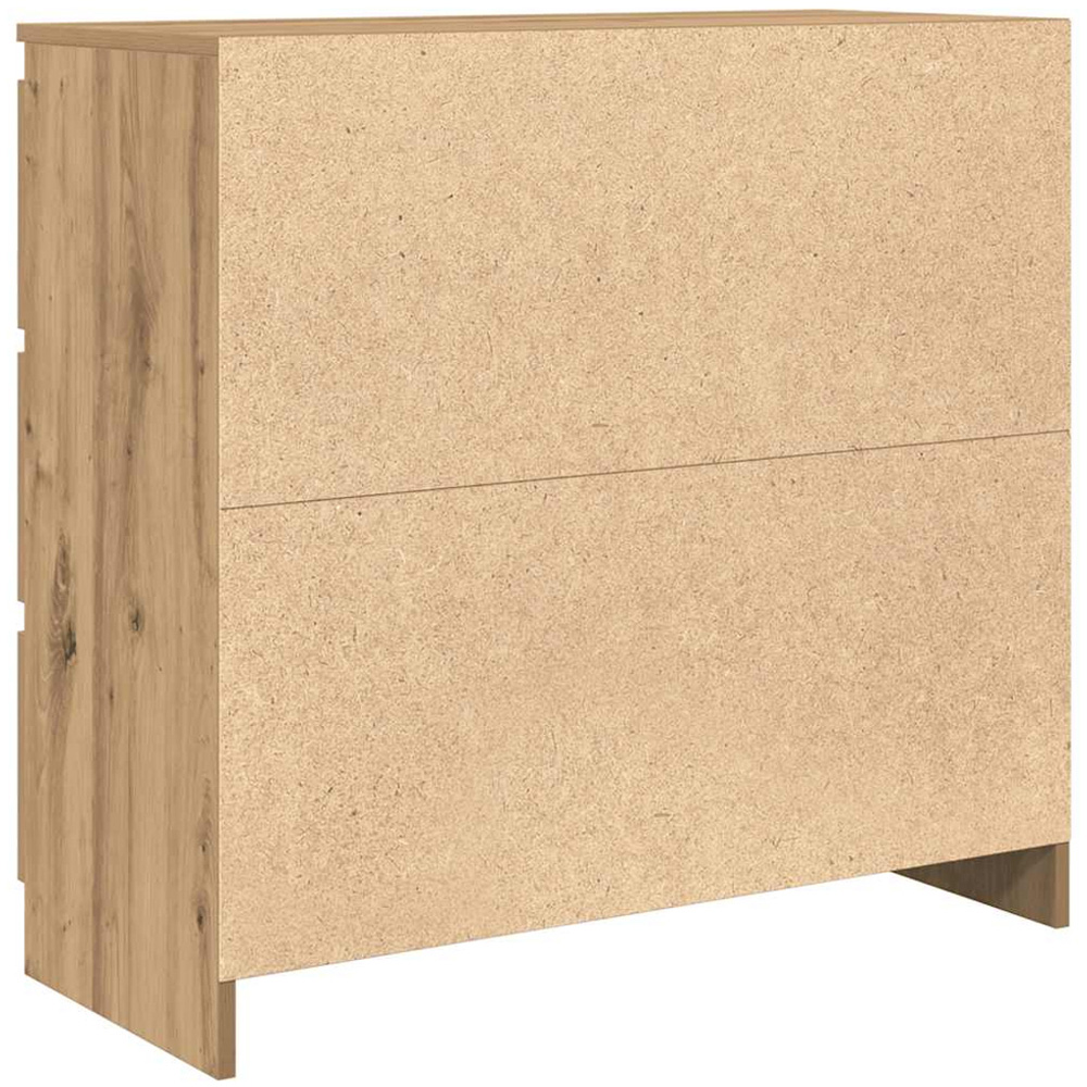 vidaXL 3 Drawer Artisan Oak Sideboard Image 8