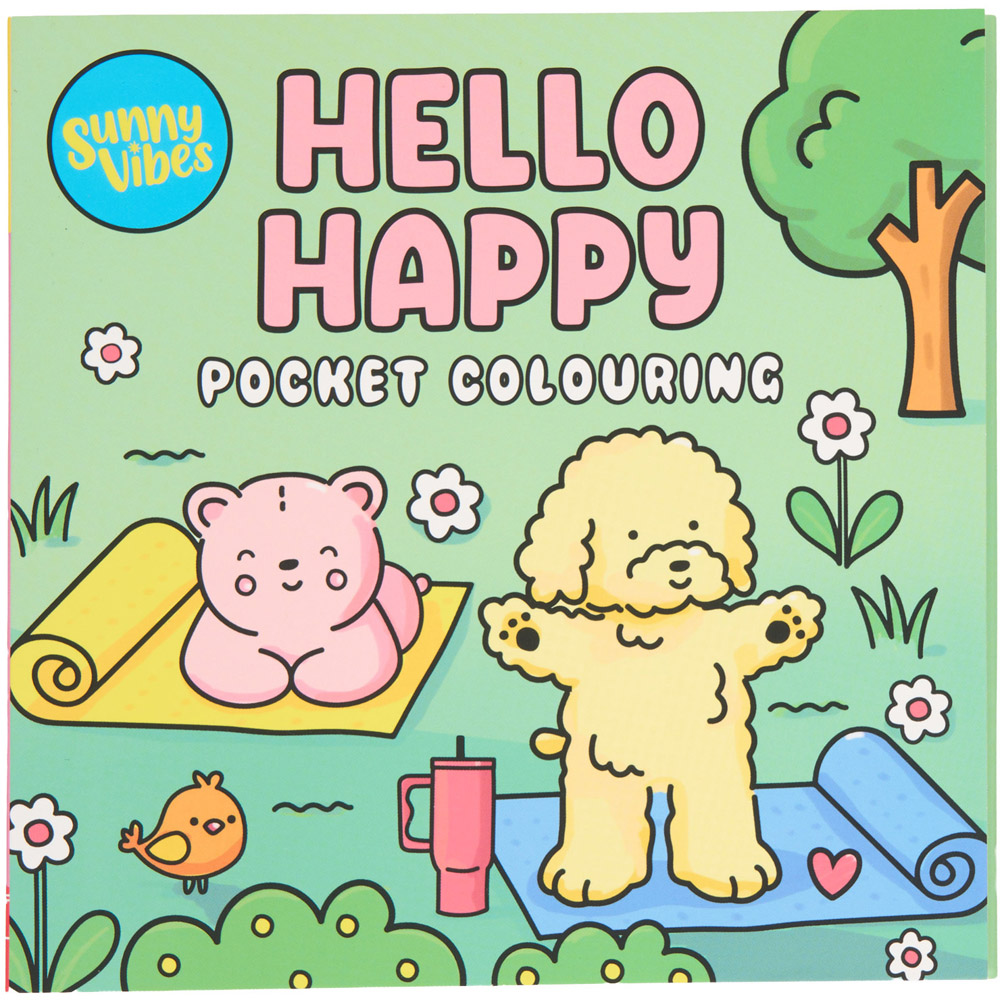 Sunny Vibes Pocket Colouring Book Image 5