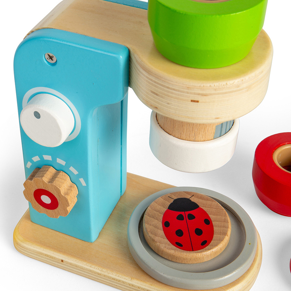 Bigjigs Toys Wooden Microscope Toy with Lenses Image 3