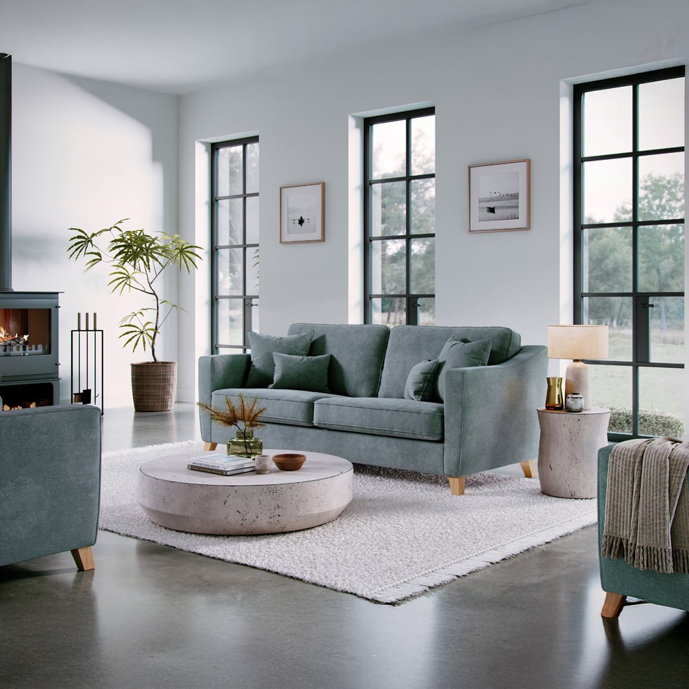 Marlon 2 Seater Large City Denim Sofa Image 3