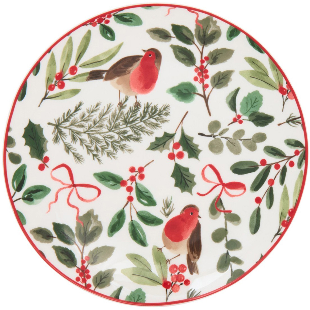 Festive Robin 12 Piece Dinnerware Set Image 6