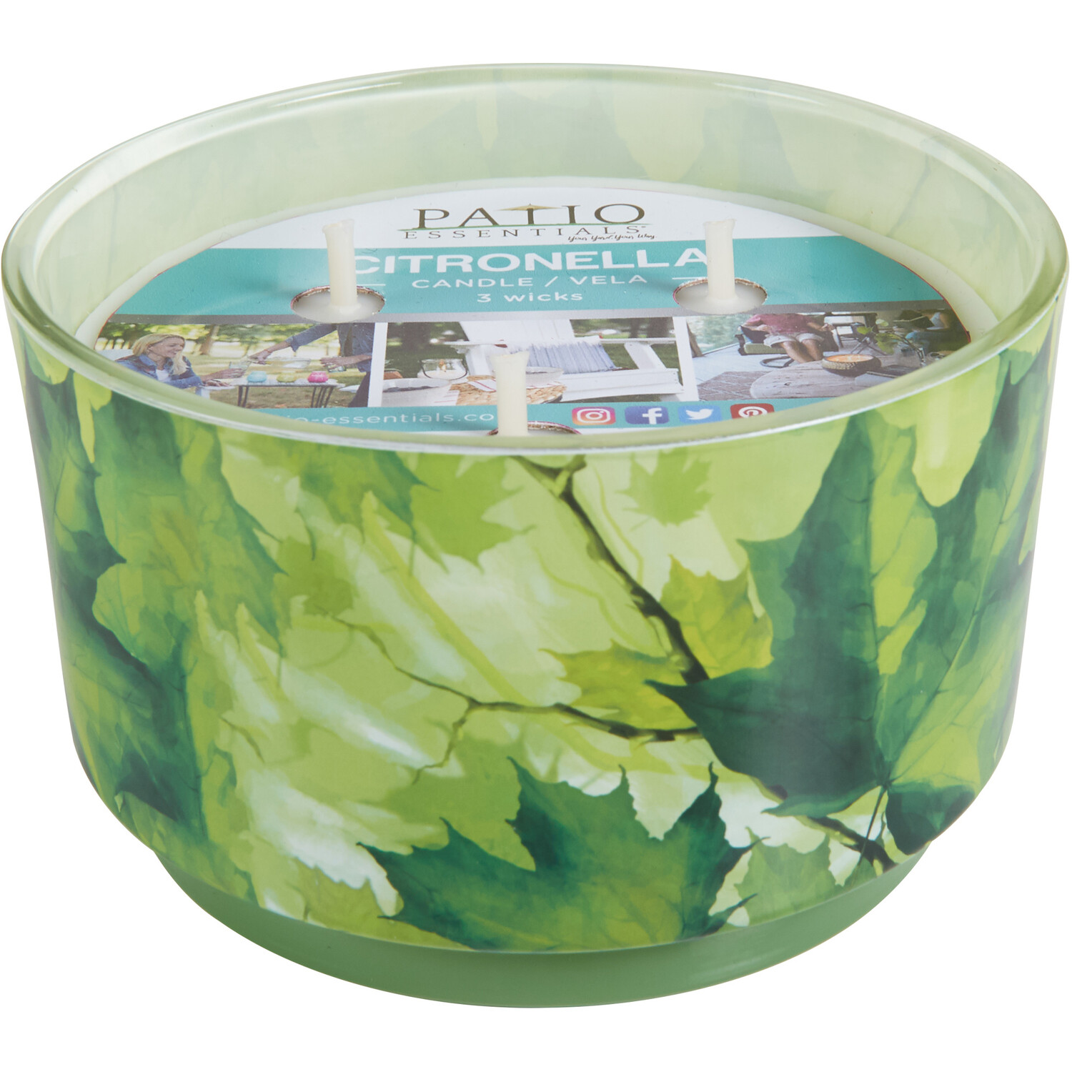 Citronella Candle - Green Leaf Image 1