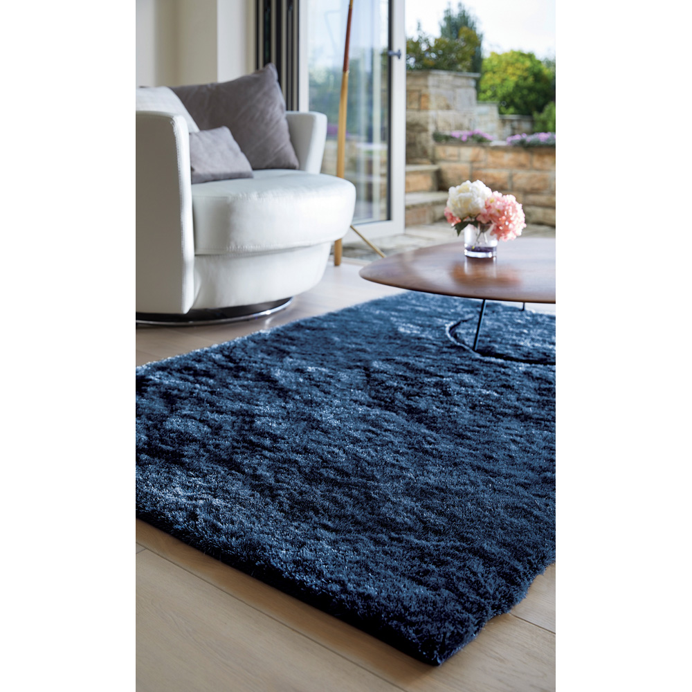 Origins Indigo Glamour and Shimmer Rug 160 x 230cm Image 5