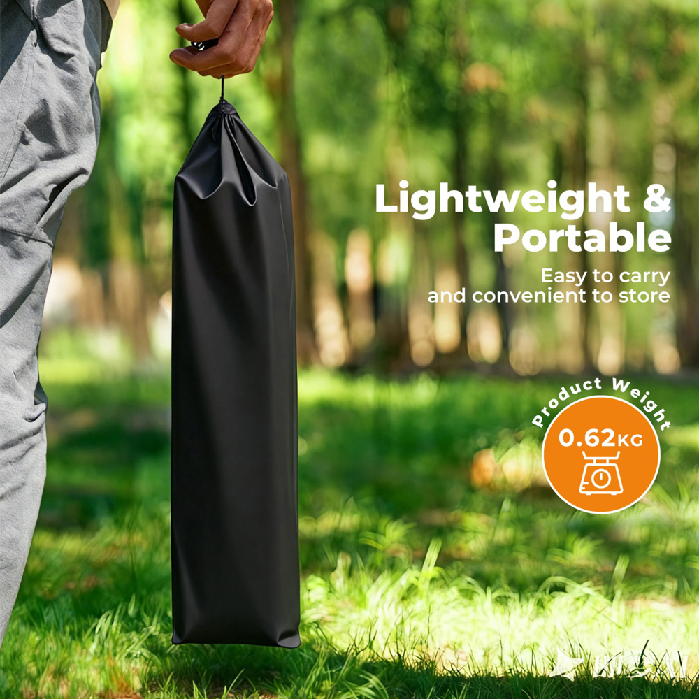 Levede Black Aluminium Foldable Camping Table Image 3