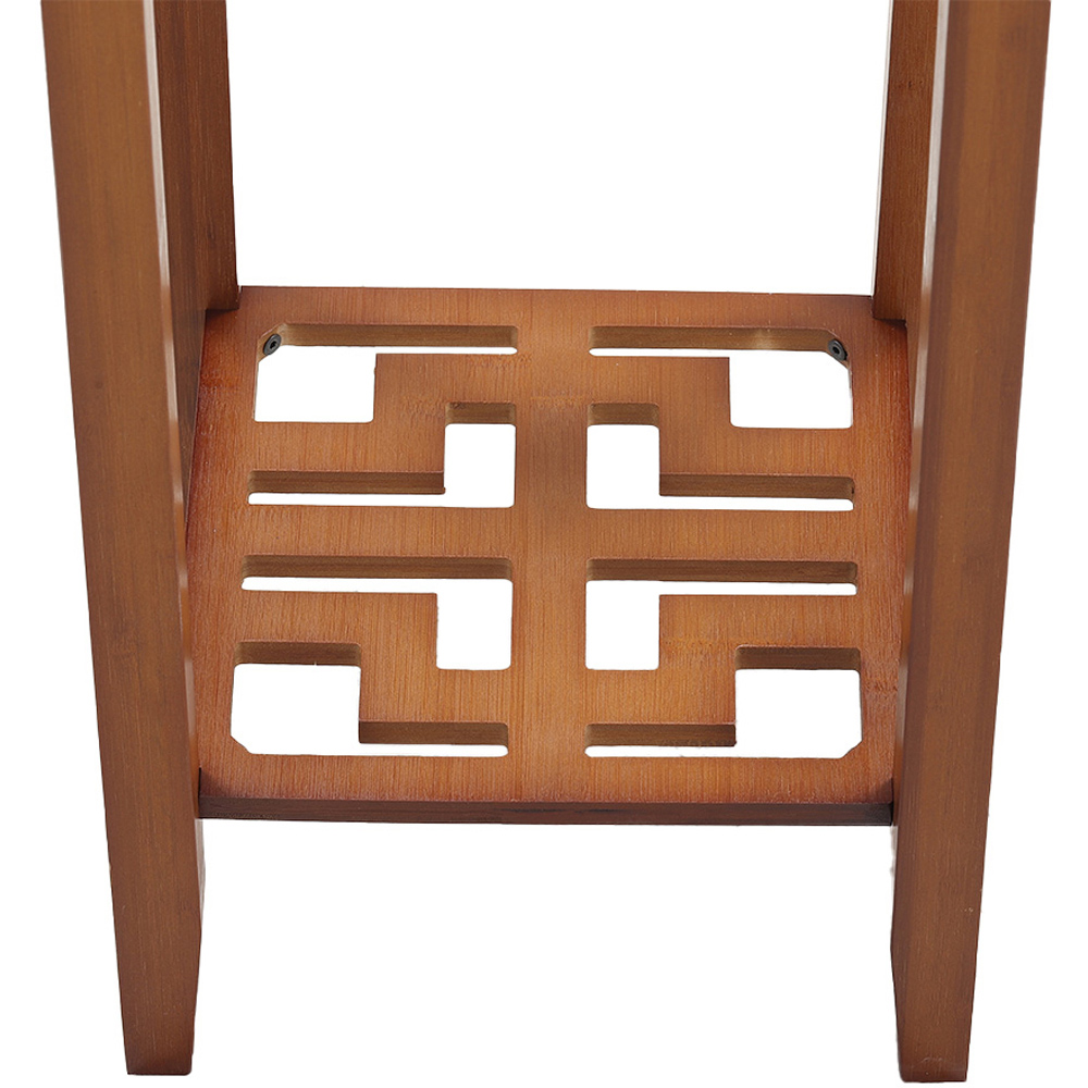 Living and Home 2 Tier Classic Bamboo Plant Stand Image 5