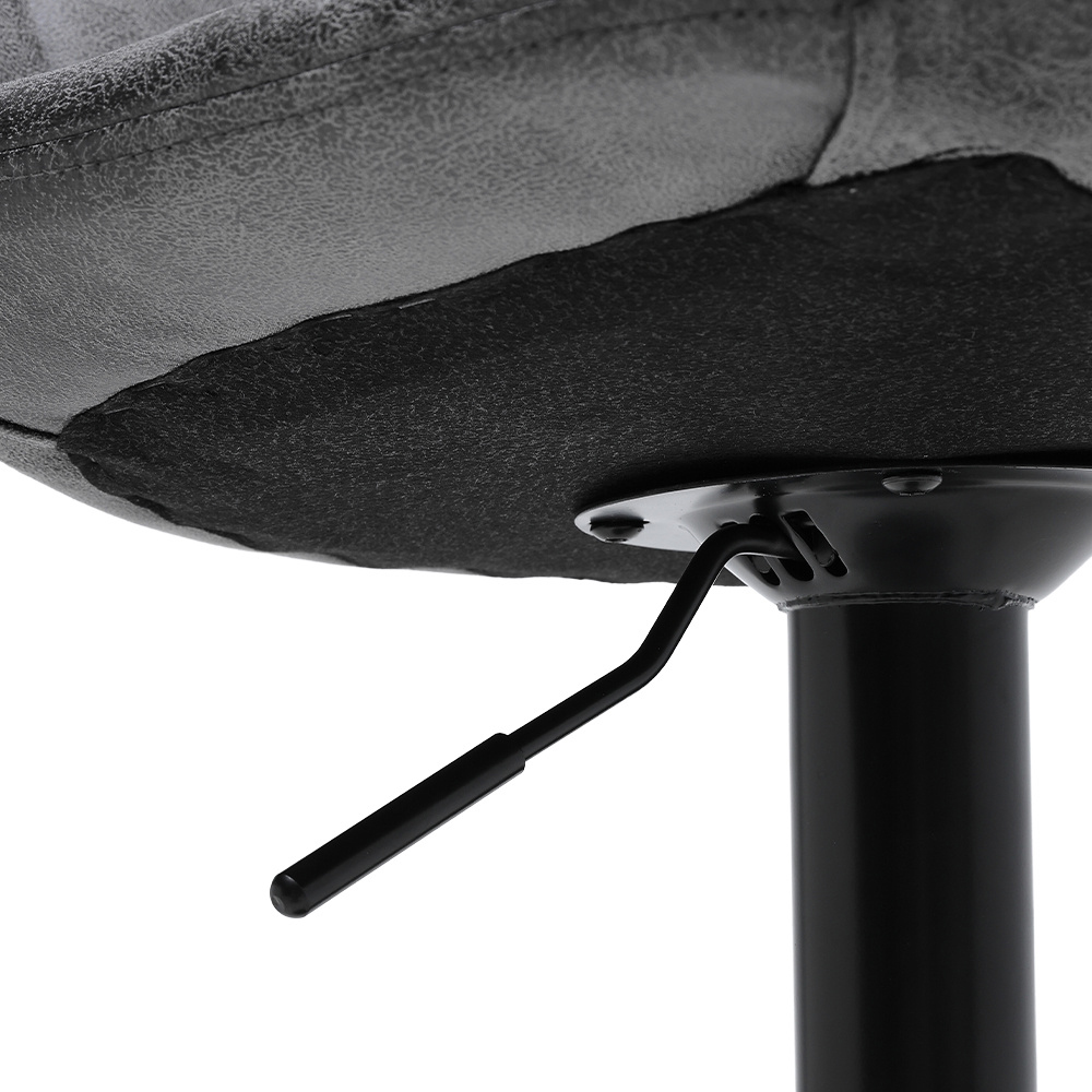 Living and Home Grey Adjustable Bar Stool Set of 2 Image 7