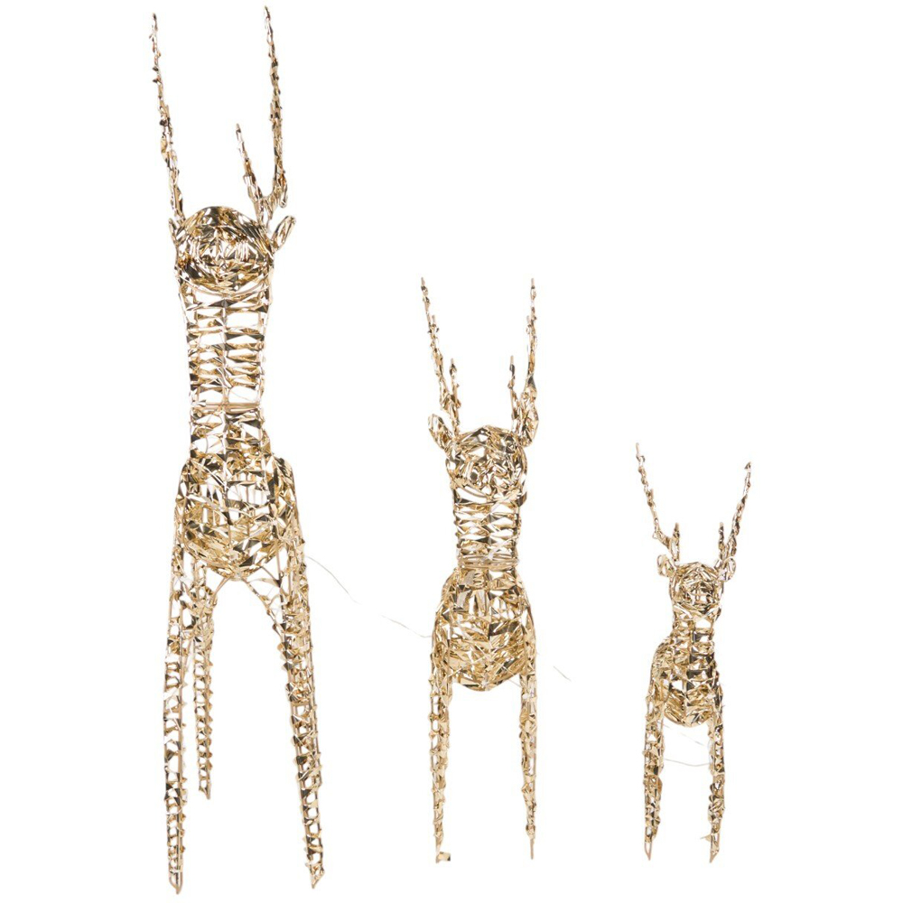 LED Reindeer Family - Gold Image 4