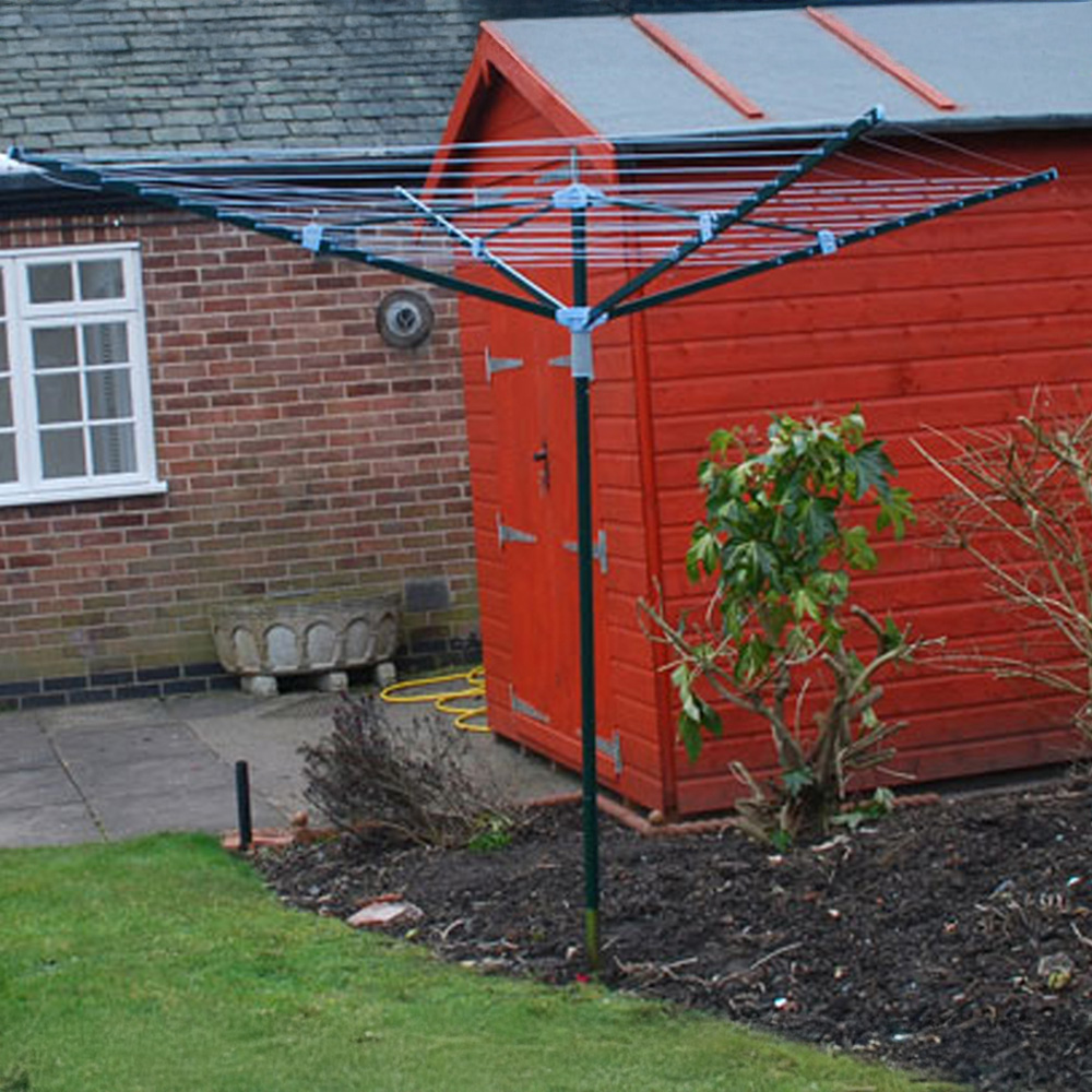 Samuel Alexander 4 Arm Foldable Steel Washing Rotary Airer 50m Image 5