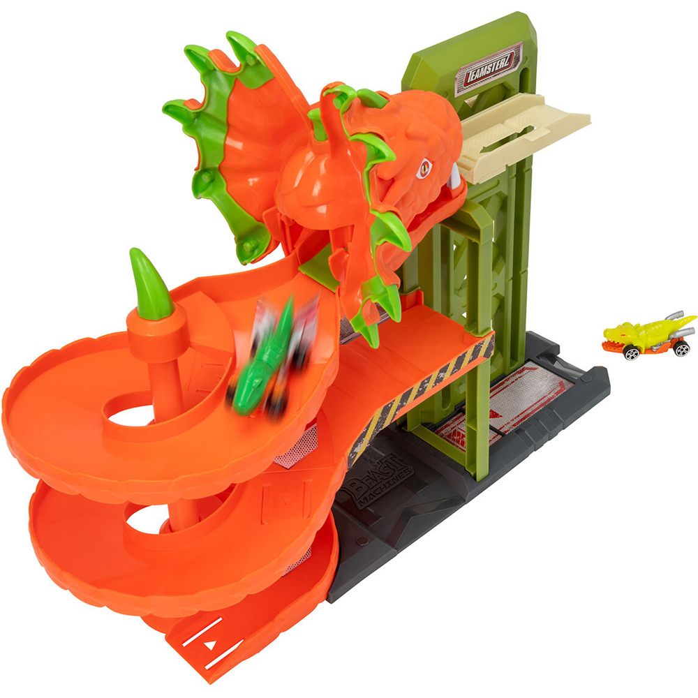 Teamsterz Snake Pit Garage with 2 Cars - Orange Image 5