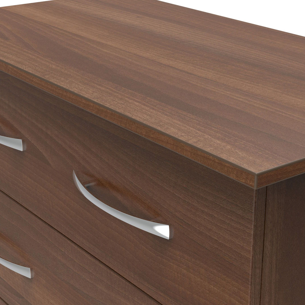 Crowndale Avon 3 Drawer Noche Walnut Chest of Drawers Image 5