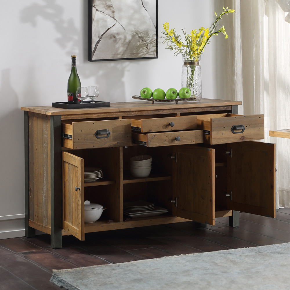 Baumhaus Urban Elegance 3 Door 4 Drawer Sideboard Image 2