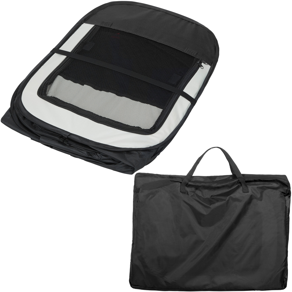 tectake Black Foldable Dog Pen 115 x 64cm Image 4