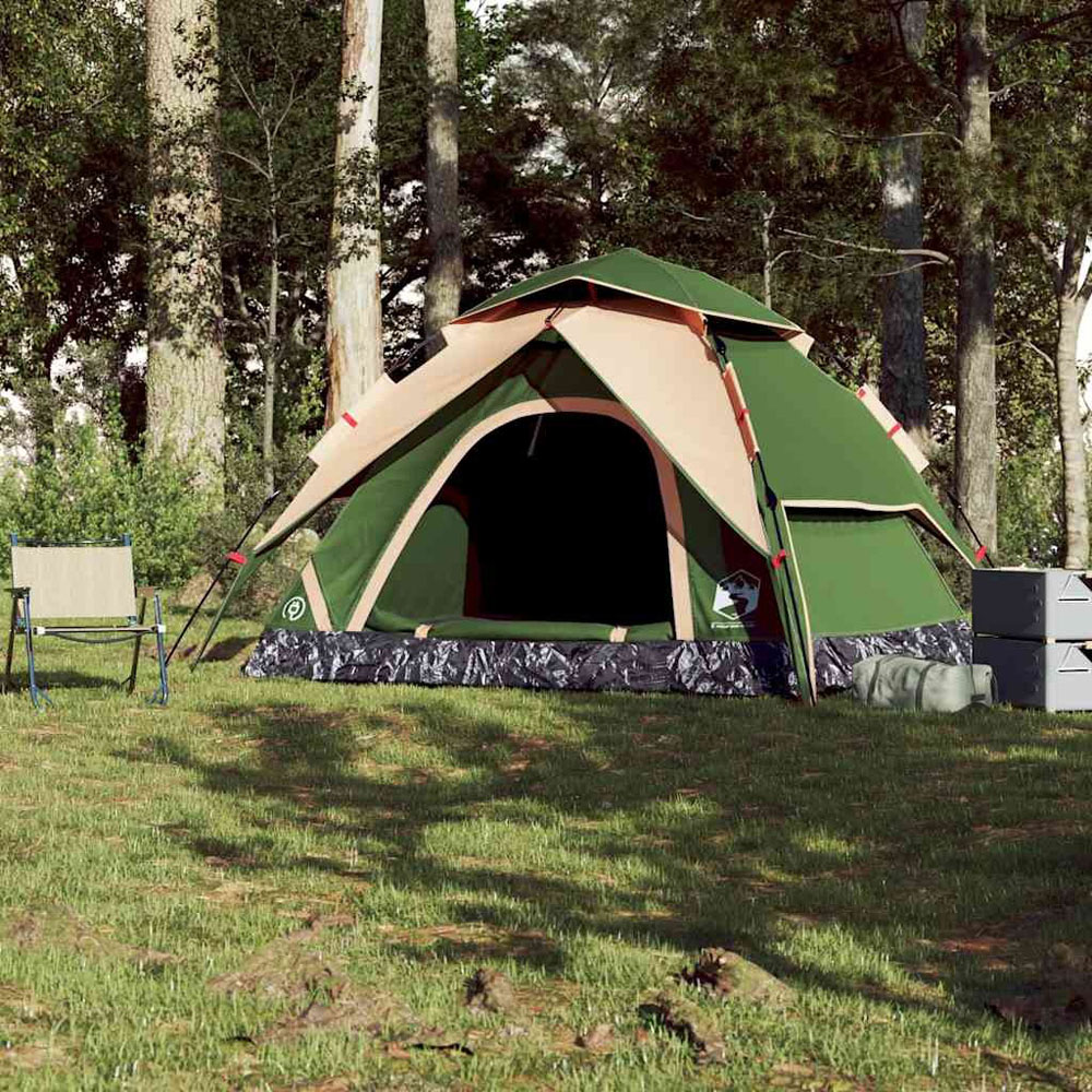 Walplus 5 Person Dome Shaped Camping Tent with Carry Bag and Tent Rainfly Green Image 7