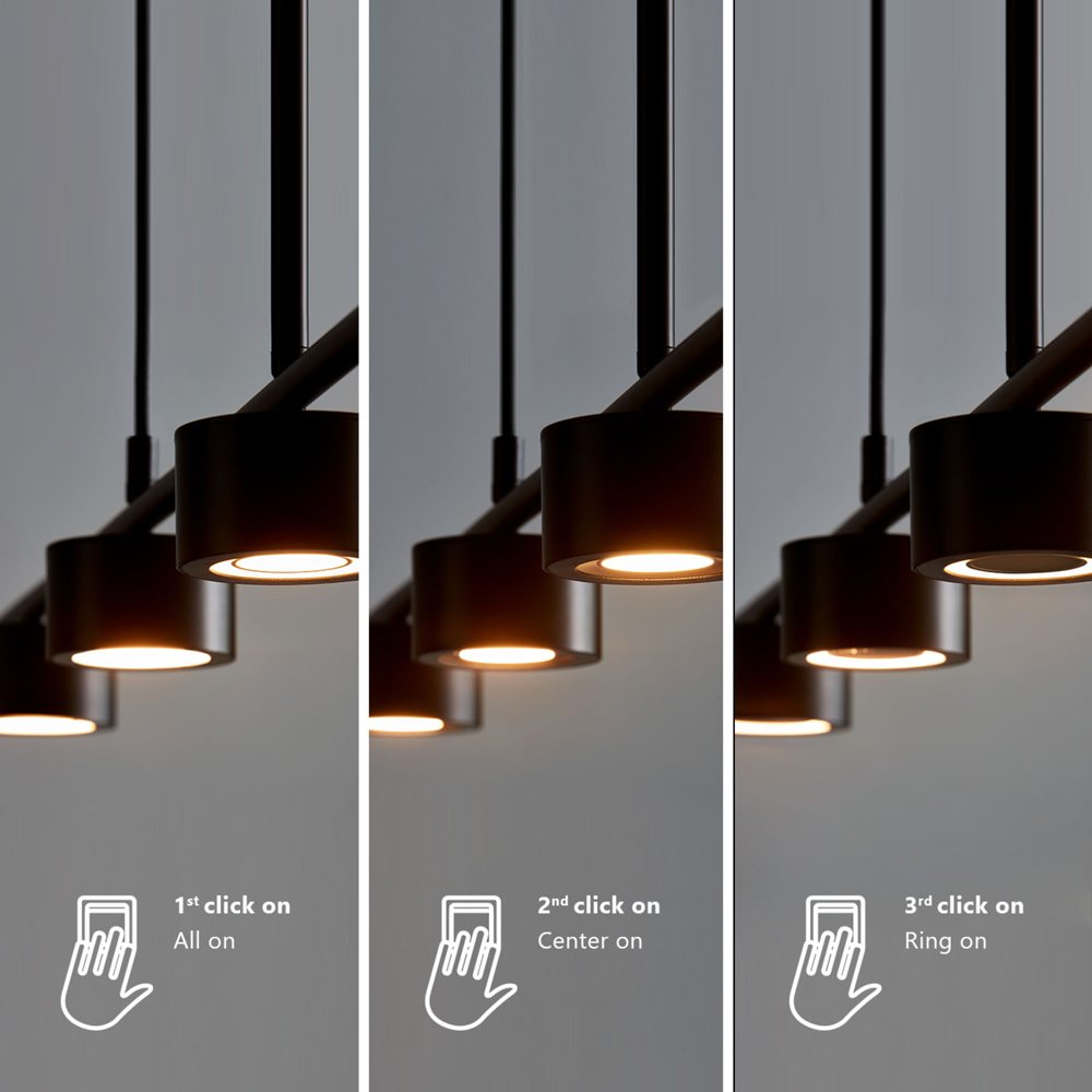 Nordlux Clyde 4 Lamp Black Spot Light Image 7