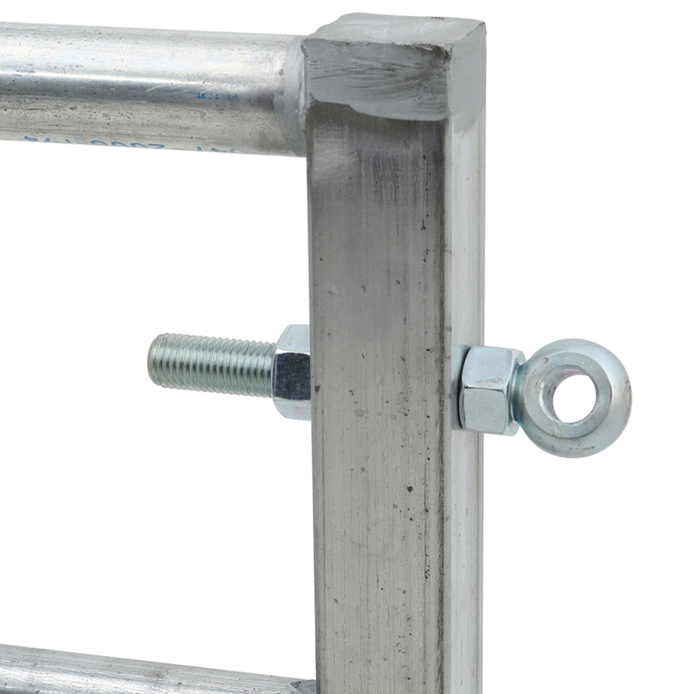 Living and Home 7 Bar Half Mesh Galvanised Metal Multipurpose 6ft Field Gate Image 4