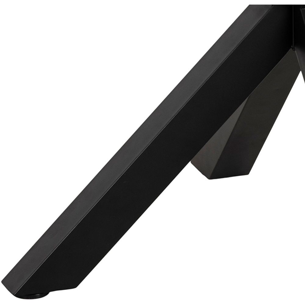 Florence Heaven 4 Seater Dining Table Oak and Black Image 7