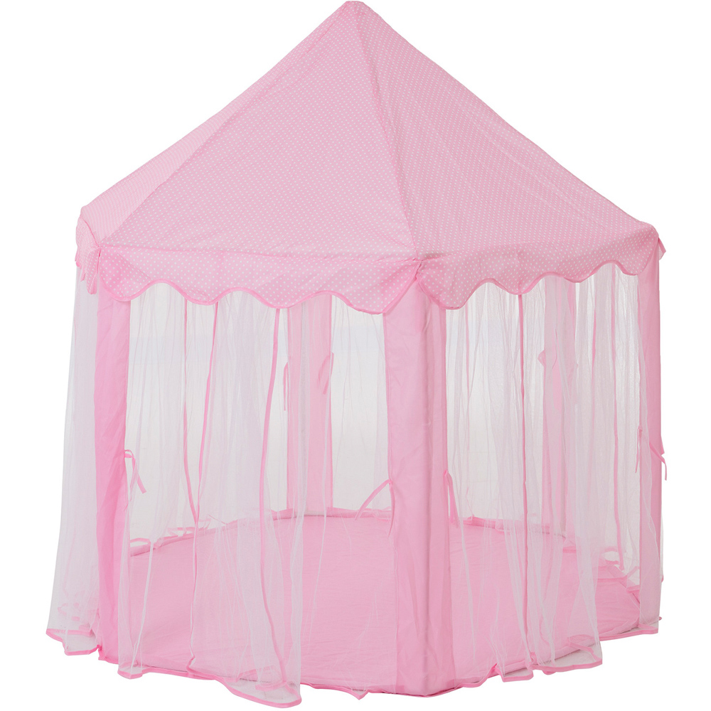 Pink Princess Tent with Lights Pink Image 4