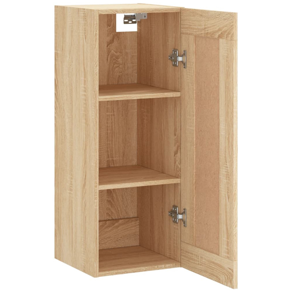 vidaXL Single Door Brown Sonoma Oak Wall Mounted Cabinet Image 7