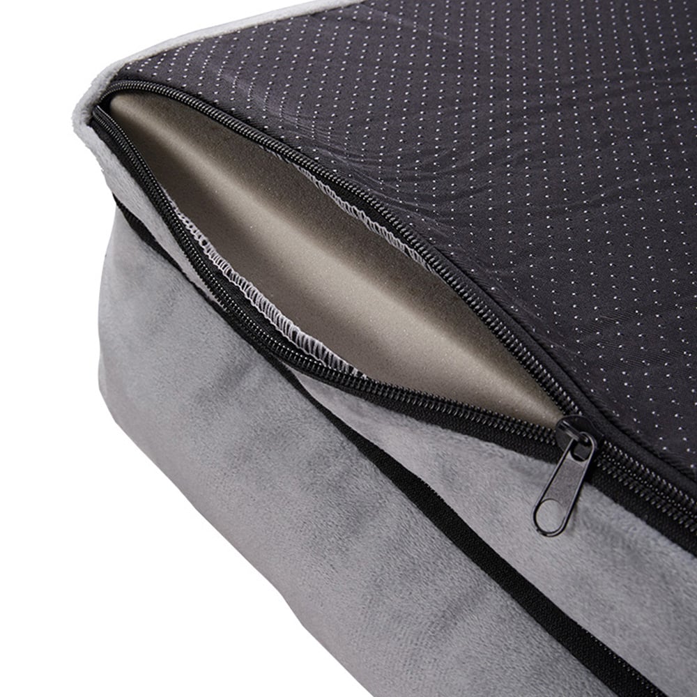 H&O Direct 91 x 69cm Grey Swirl Rose Calming Pet Bed Image 4