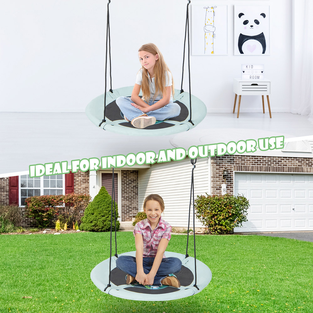 Costway Green Saucer Tree Swing 104cm Image 4
