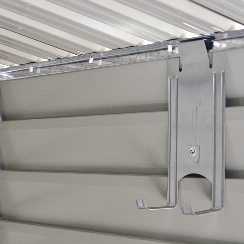 Living and Home 9 x 4.7ft White Weather Resistant Steel Storage Shed Image 5