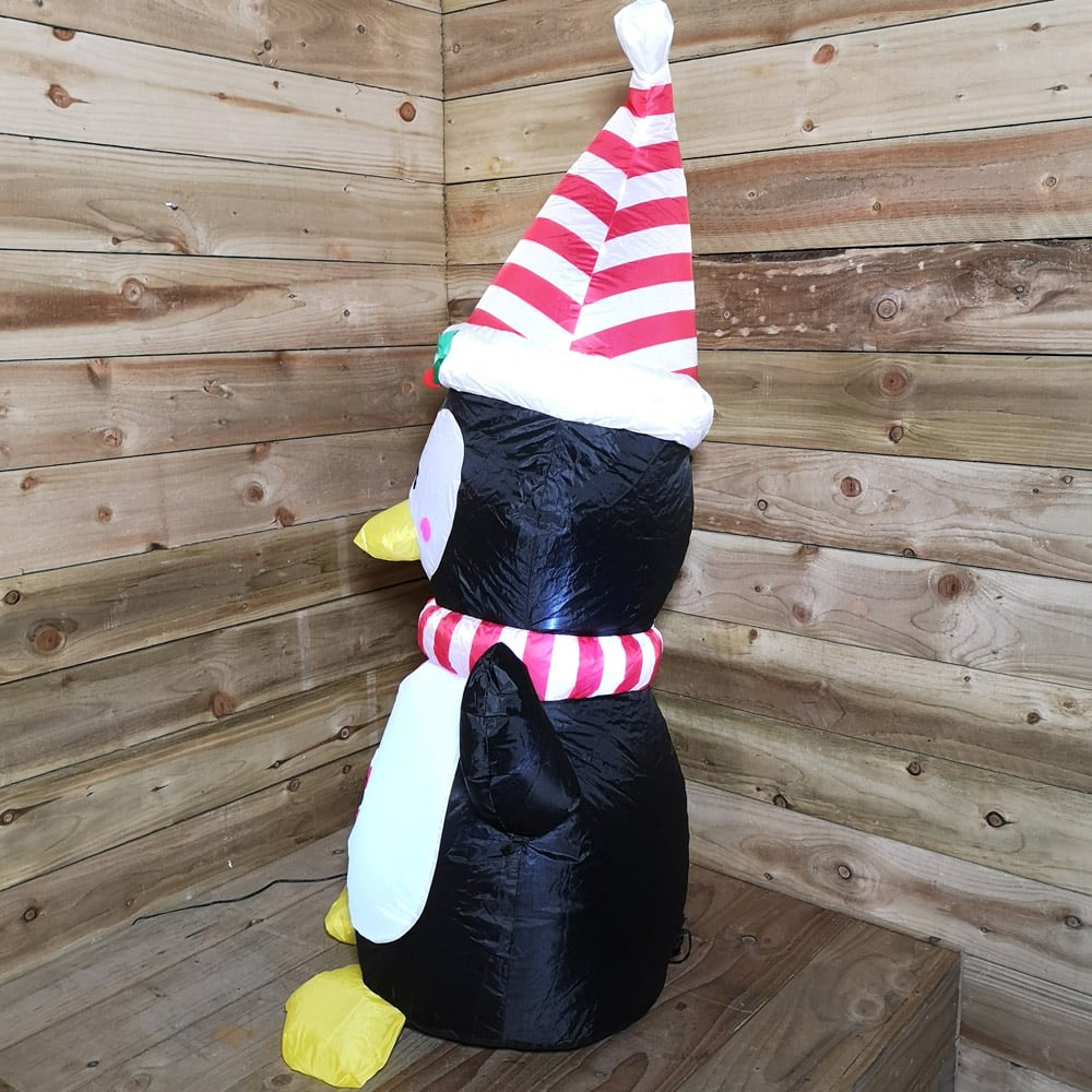 Samuel Alexander Outdoor Penguin with Candy Cane LED Christmas Inflatables Decorations 4ft Image 5