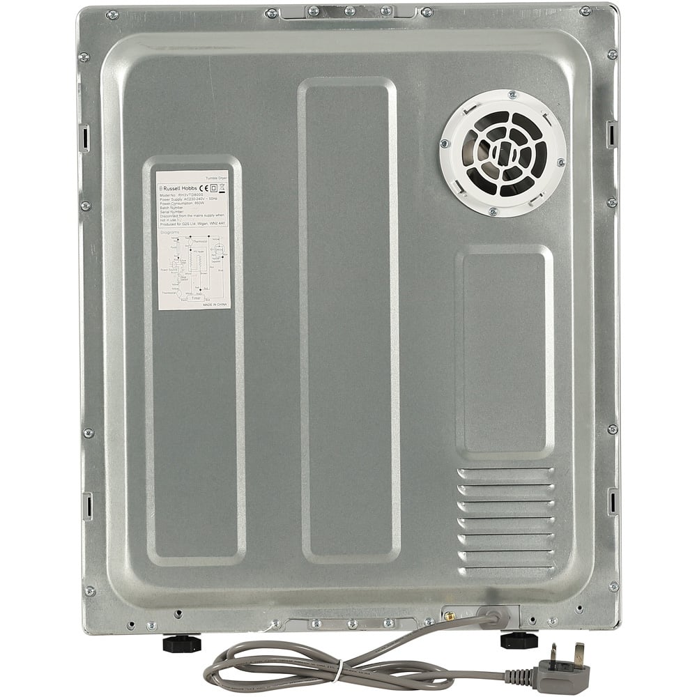 Russell Hobbs RH3VTD800S Silver 2.5kg Vented Tumble Dryer Image 5