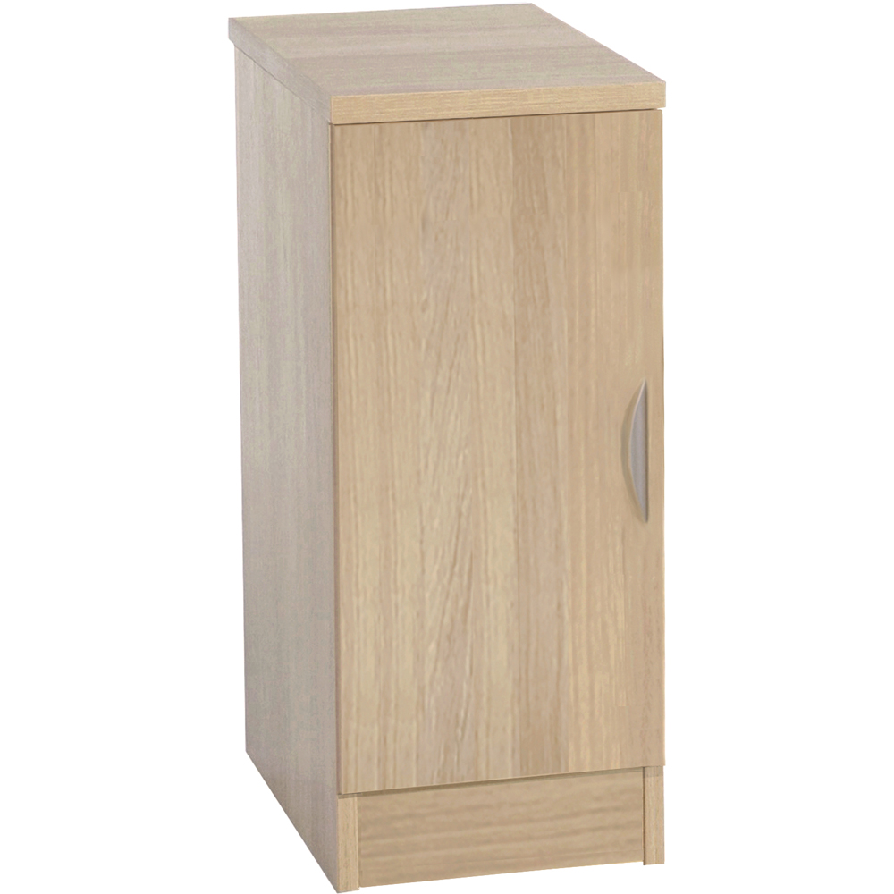 R White Cabinets Single Door Brown Desk Height Cupboard Image 2