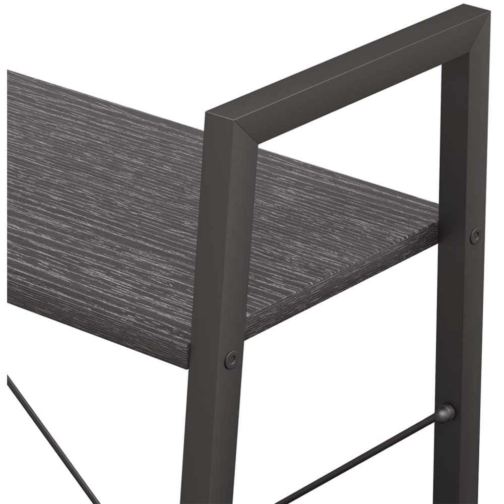 vidaXL 3-Tier Dark Black Standing Shelf Image 5